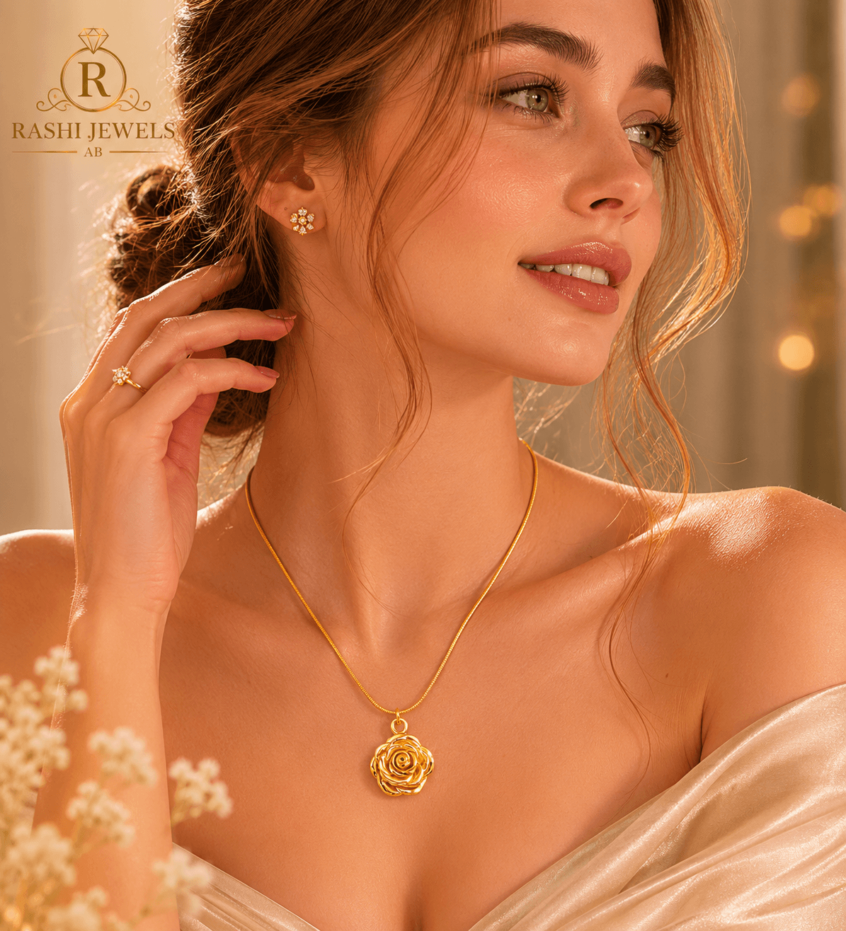 Gold Plated Flower chain — image 1