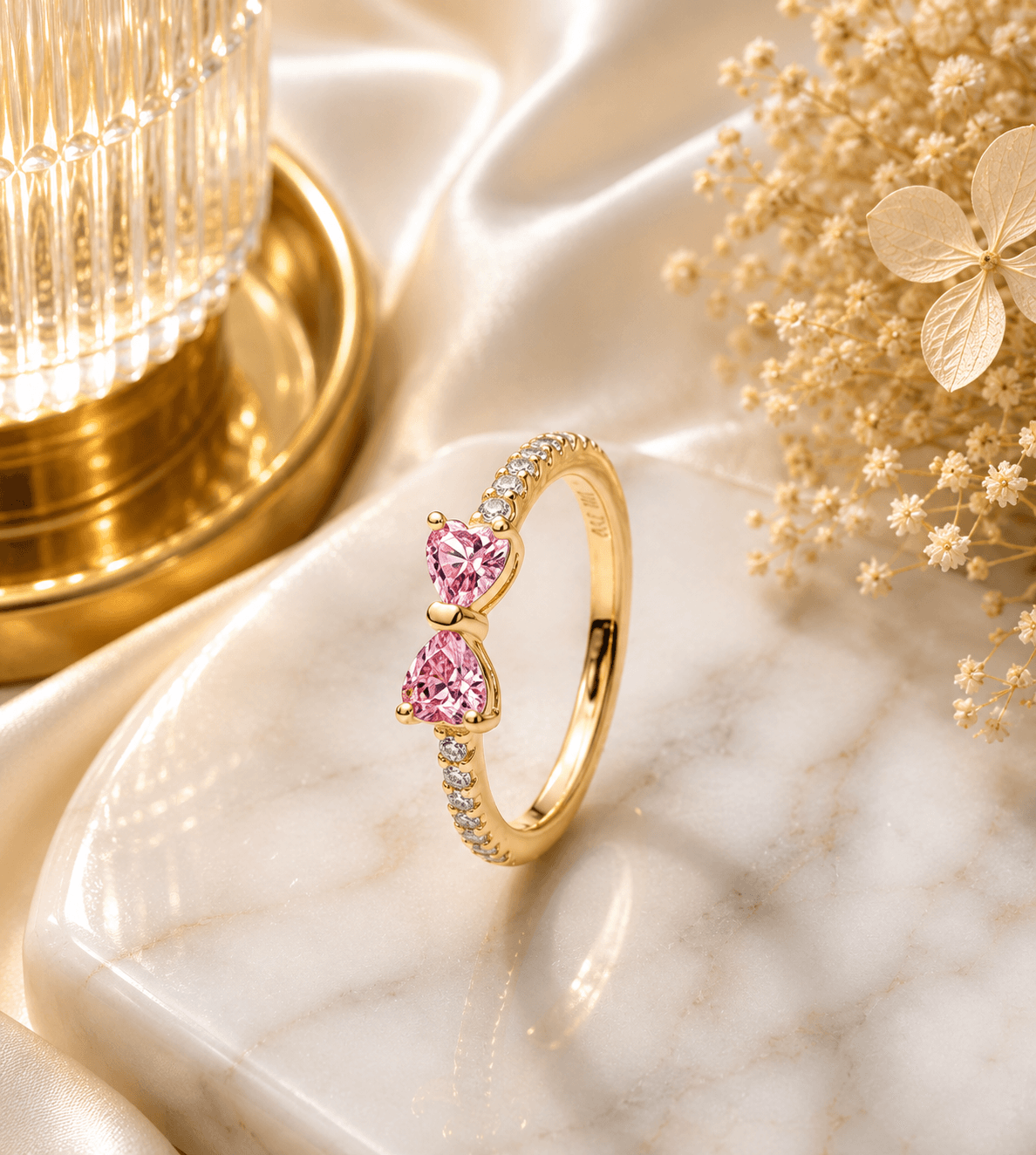 Shiny Gold Butterfly Knot — image 1