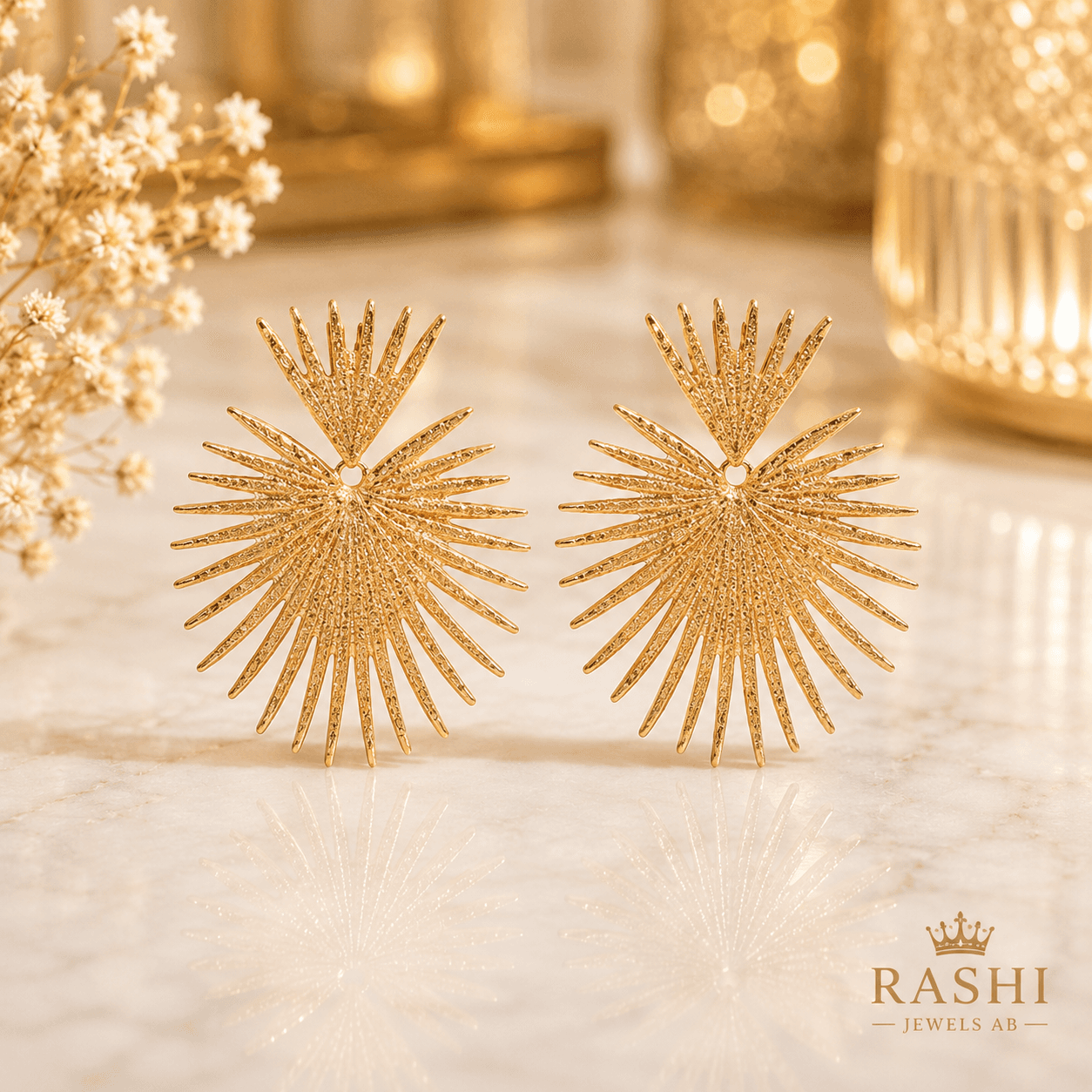 Hollow Out Alloy Drop Earrings — image 1